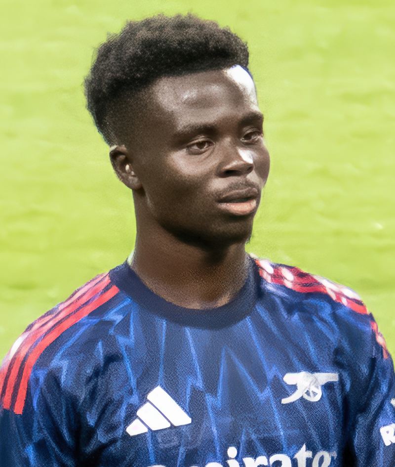 Bukayo Saka press photo