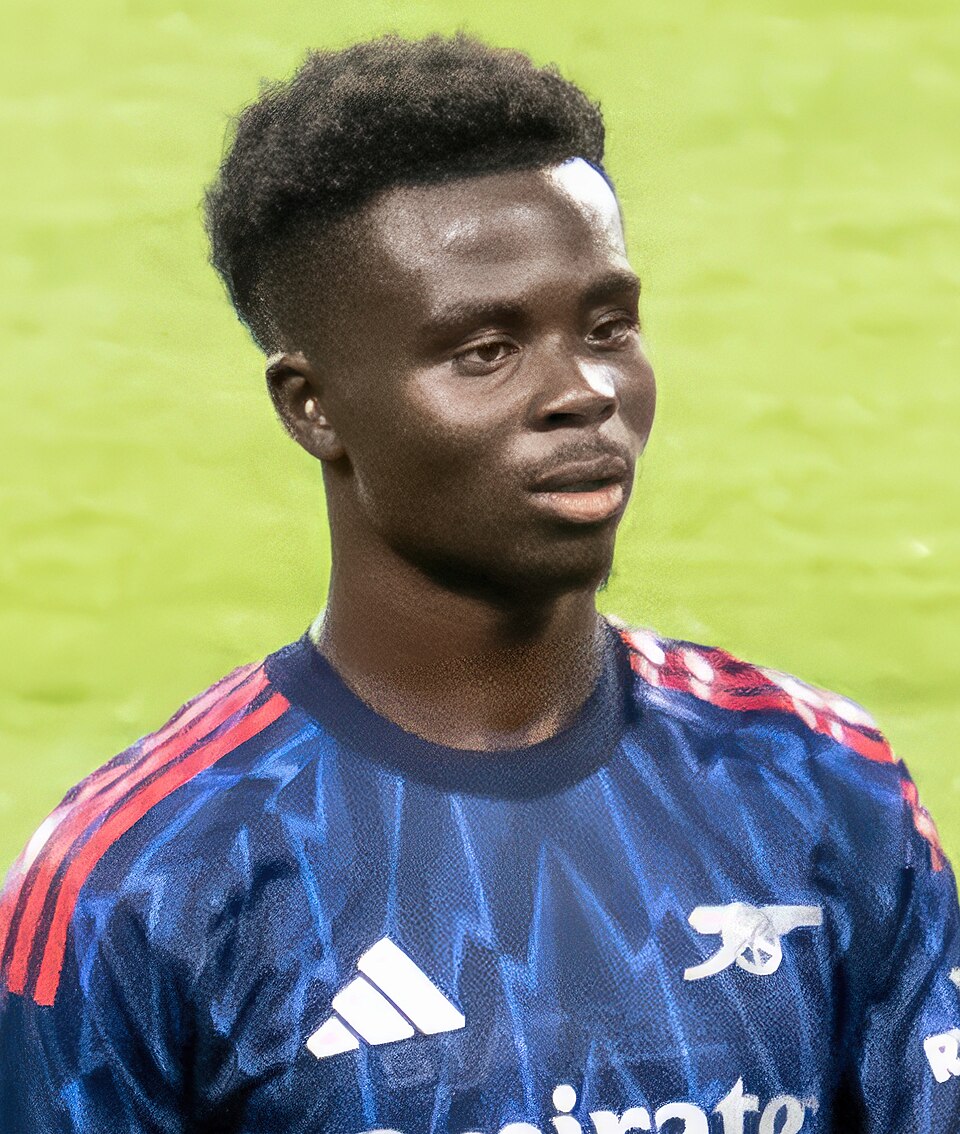 Bukayo Saka, press photo