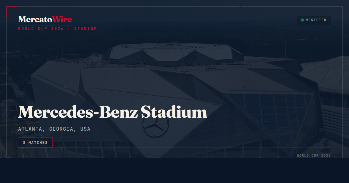 Mercedes-Benz Stadium: World Cup 2026 Fixtures